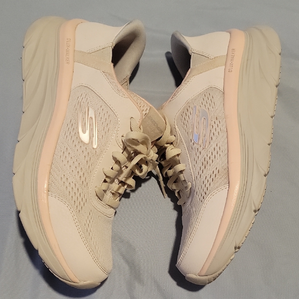 Skechers Women's Cream Sneakers - Picture 12 of 16